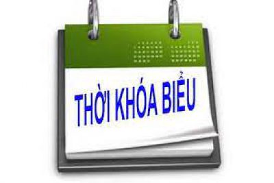 THỜI KHÓA BIỂU MỚI (Áp dụng từ tuần 10 ngày 15/11/2021)